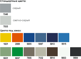 Цвета полимерных покрытий BPOL